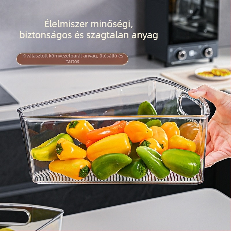 Ventilátor alakú hűtőszekrény tároló – műanyag, tárolás és frissesség megőrzése, konyhai rendszerezés