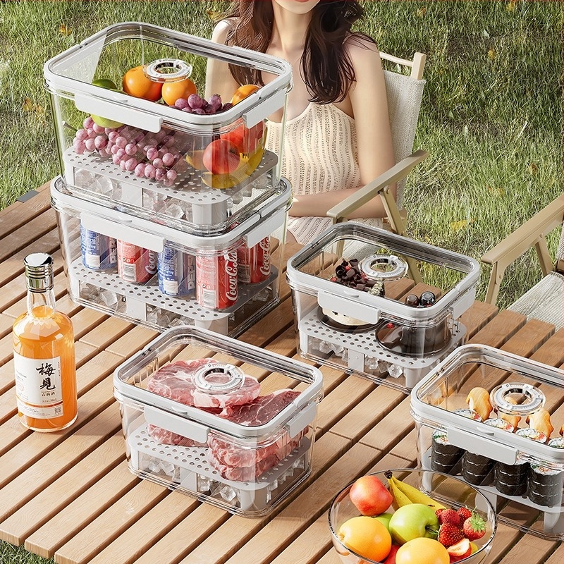 Plasztikus gyümölcs tízórai doboz, hordozható kempingezéshez és piknikezáshoz, logónyomás és testreszabás elérhető (Anyag: műanyag; Logónyomás: igen; Testreszabás: elérhető; Stílus: egyszerű és modern, hordozható)