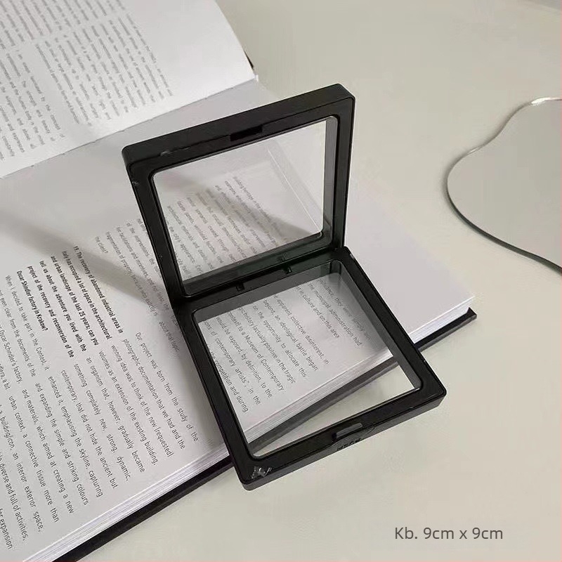 Ékszerek acryl tároló doboza zárással, 1 rekesz, modern minimalist stílus