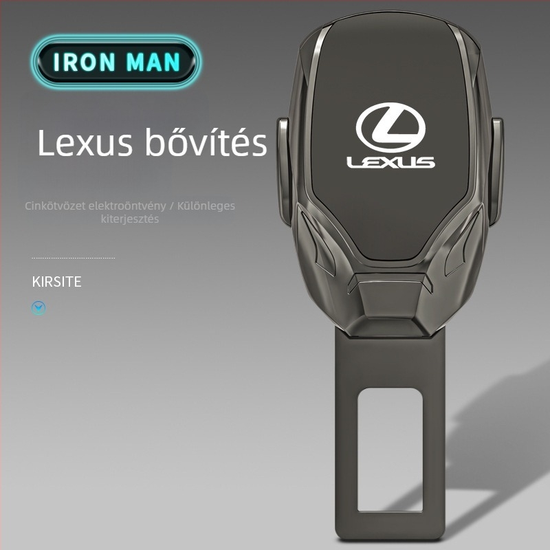 Autóbiztonsági dugó cinkötvözetből logótestreszabással és bajonettes hosszabbító csatlakozóval