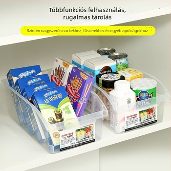 Élelmiszer-minőségű hűtőszekrény tároló doboz gyümölcsökhöz és zöldségekhez — egyszerű és modern műanyag rendező