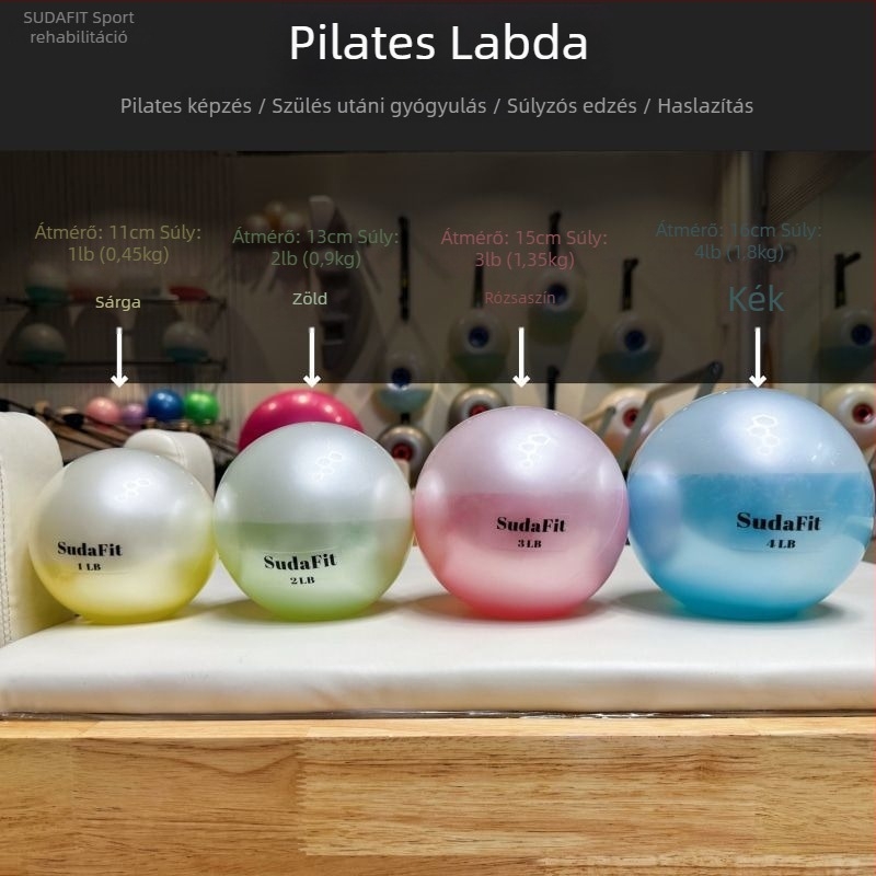 Pilates golyó medencefenék edzéséhez – vízzel töltött, puha gravitációs golyó, PVC anyag, szülés utáni rehabilitáció