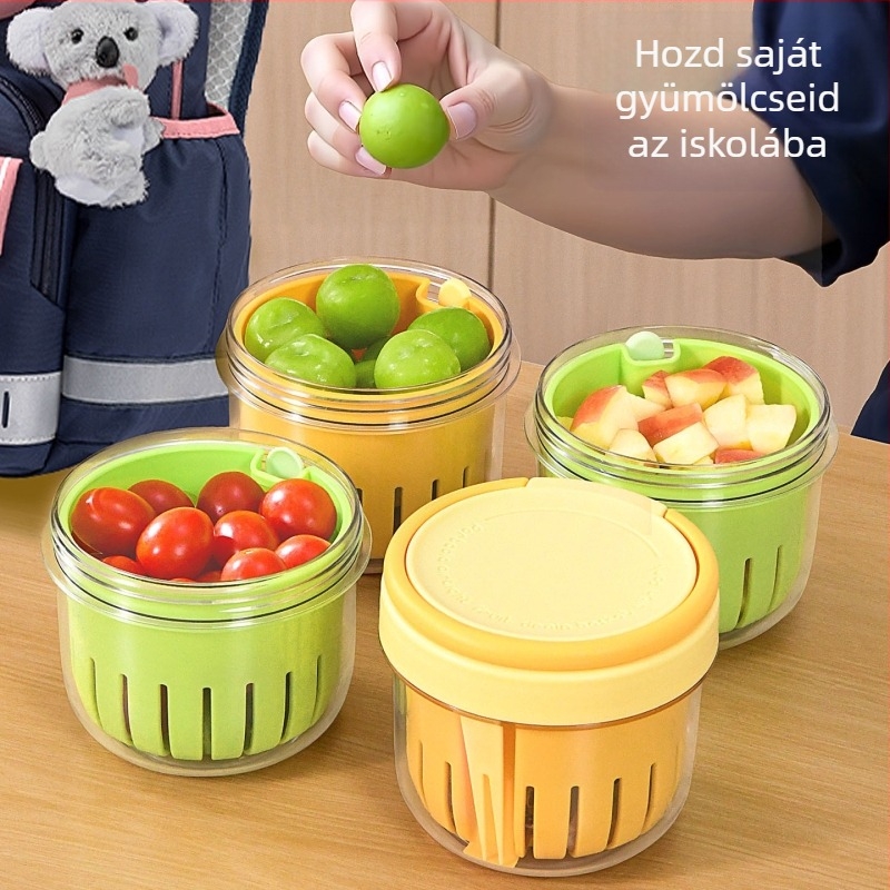 Frissességmegőrző doboz műanyagból, 501–800 ml, mikrohullámú sütőben használható, két rétegű, megőrzi a frissességet