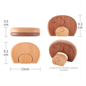 Fából készült tejfogak és baba hajának emlékdoboza – fiúknak és lányoknak, 4–6 éves gyermekeknek.