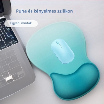 Szilikon egérpad csuklótámaszzal, vízcsepp-stílus, egyoldalas
