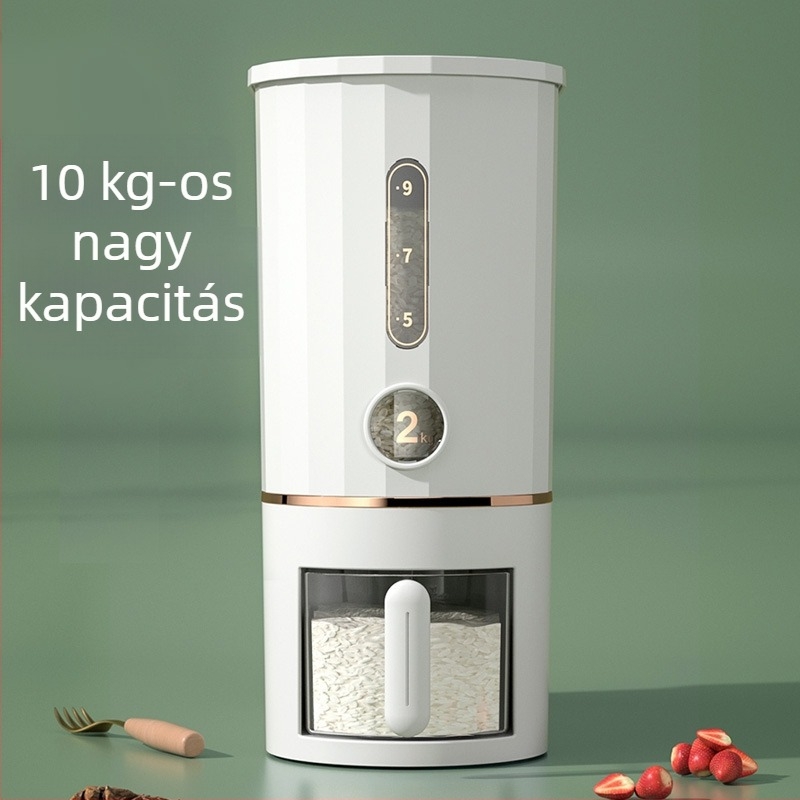 Jikomi rizs tároló doboz – nedvesség- és rovarbiztos, 4-5 L, PP