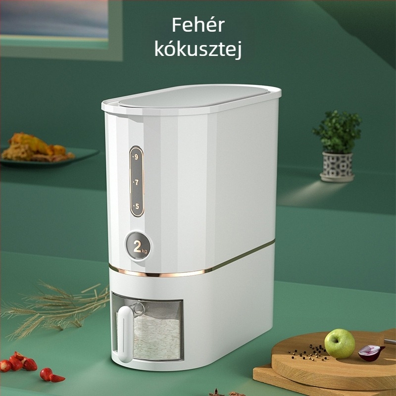 Jikomi rizs tároló doboz – nedvesség- és rovarbiztos, 4-5 L, PP