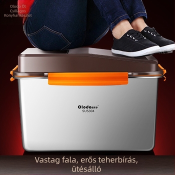Rizstároló, fém kivitel, rovarbiztos, 5–6 L kapacitás, Oralo márka, stílus: új kínai stílus