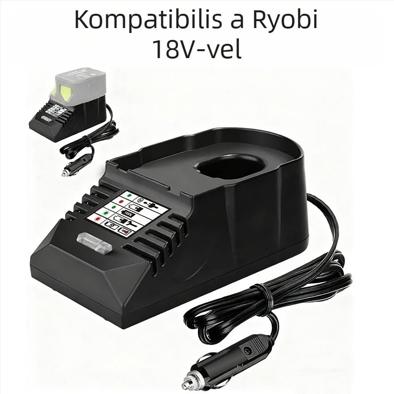 Rich core mini hordozható akkumulátortöltő Makita, Miwochi, DeWalt, Black & Decker és Hans akkumulátorokhoz - 18V 1.5A, AC bemenet 110–230V