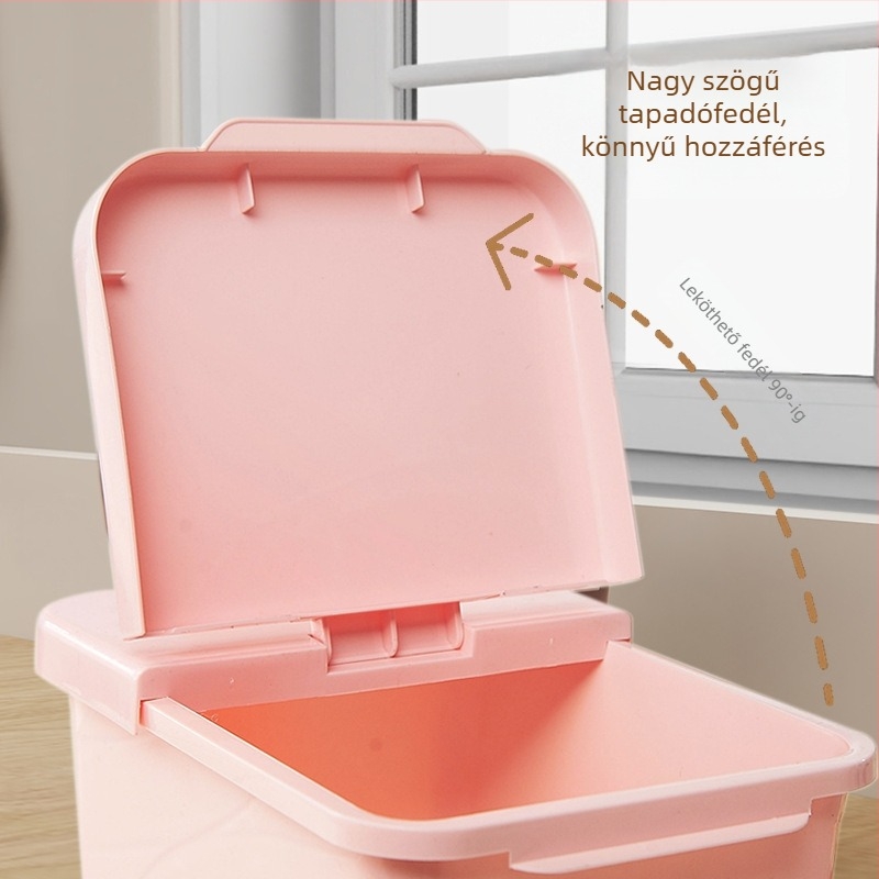 Rizstartó – rovarbiztos, PP műanyag, 4–5 L kapacitás, modern minimalist stílus (Quansu)
