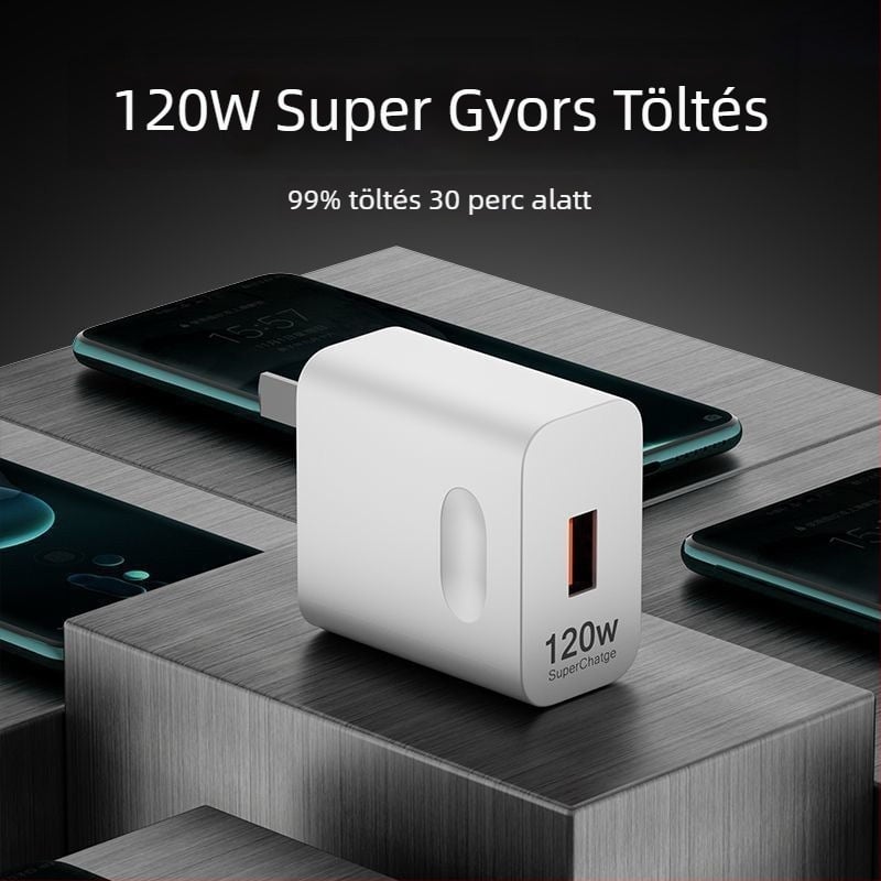 Imbeidi Huawei Mate50 120W gyors töltő, 6A töltőkábel