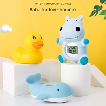 Rajzolt dizájnú baba fürdővíz-hőmérő, digitális vízhőmérő újszülötteknek a fürdőkádban