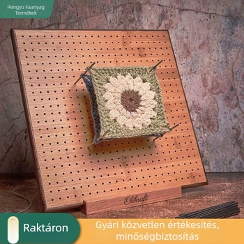 Fenyőfa kötőtábla lyukas – Többfunkciós fa pegboard akasztóval, több mint 8 réteg