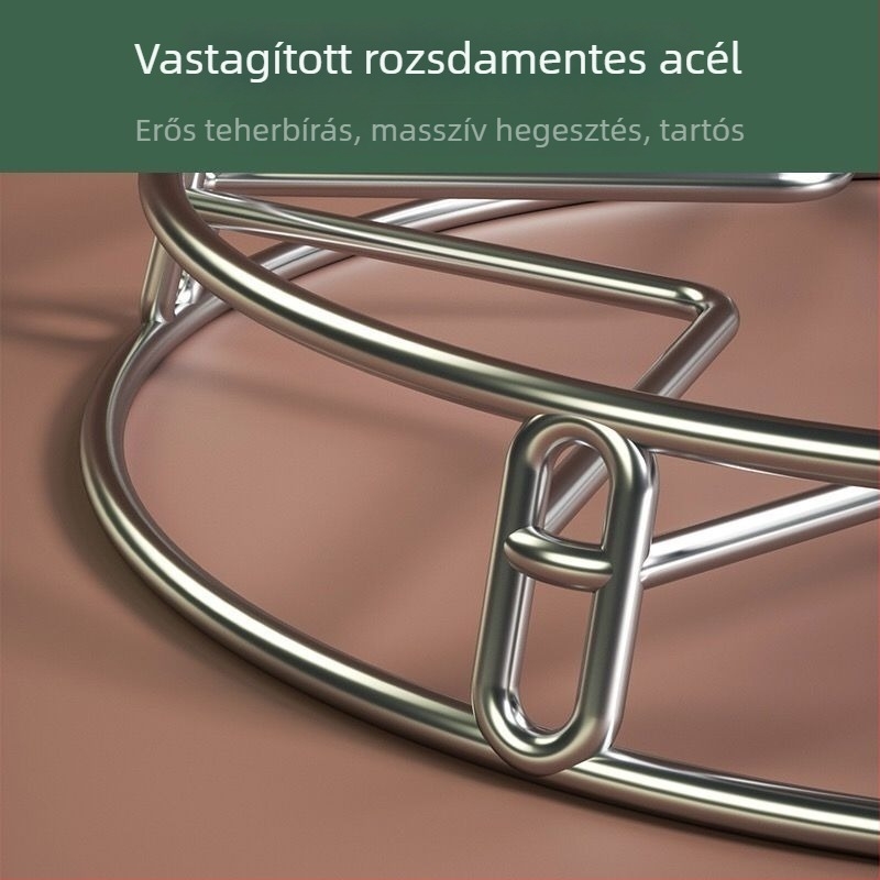 Rozsdamentes acél edényállvány, montázs nélkül, falra akasztható, univerzális stílus, anyag: selyemvirág