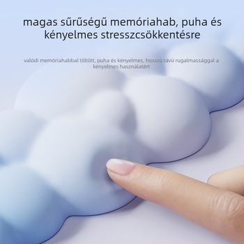 Csukló párna, kétoldalas habból készült (Cloud series), kopásálló, irodai használatra