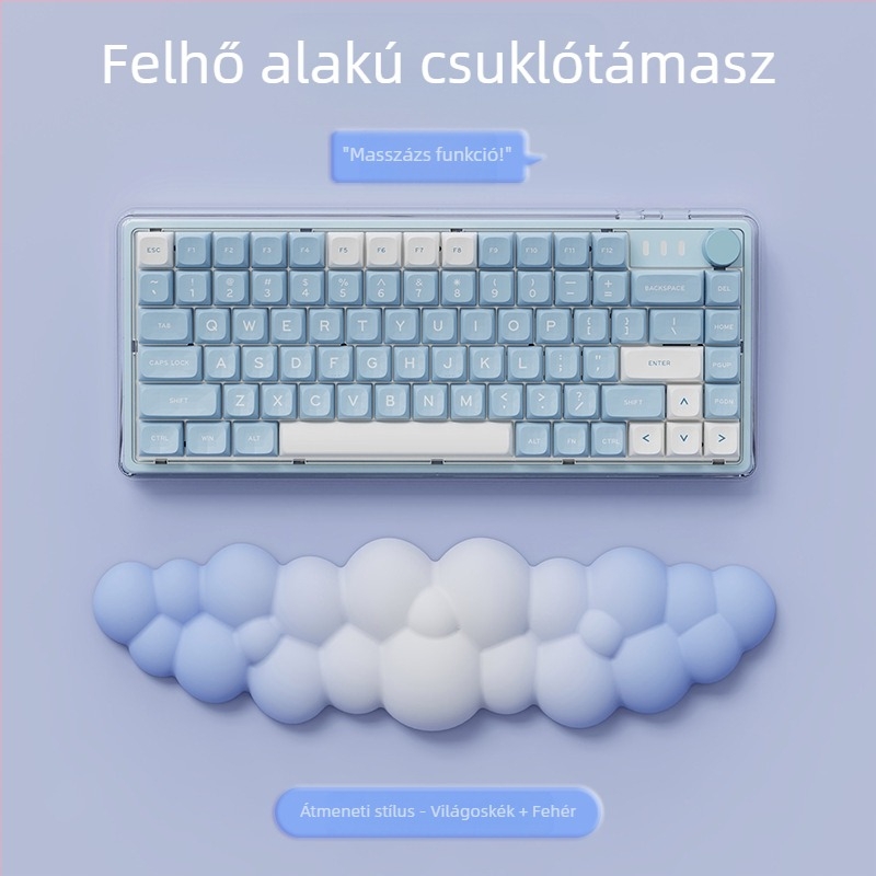 Csukló párna, kétoldalas habból készült (Cloud series), kopásálló, irodai használatra