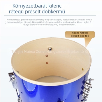 MAIREX gyerekdob készlet kezdőknek, Birch anyag, 5 dob, All-in-One stílus, Modell: Gyermek dobkészlet, alkalmas gyerekeknek és tizenéveseknek