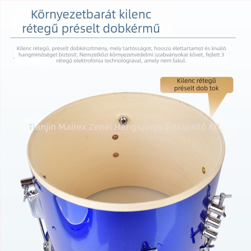 MAIREX gyerekdob készlet kezdőknek, Birch anyag, 5 dob, All-in-One stílus, Modell: Gyermek dobkészlet, alkalmas gyerekeknek és tizenéveseknek