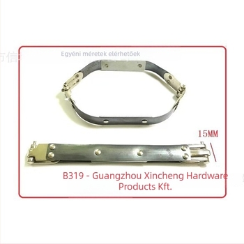 Táska szájklipsz — mangánacél, rugós zsebklipsz tervezés, kiegészítők a táskákhoz, testreszabható a Letter City-től