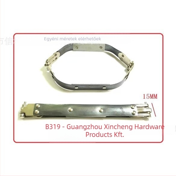 Táska szájklipsz — mangánacél, rugós zsebklipsz tervezés, kiegészítők a táskákhoz, testreszabható a Letter City-től