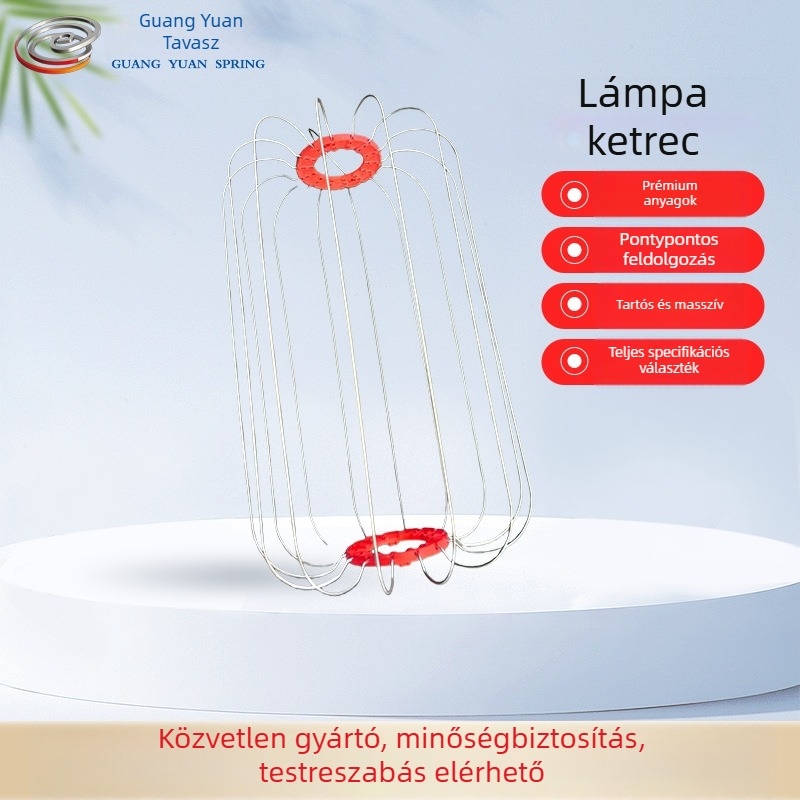 Rozsdamentes acélból készült lámpa ketrec keret lyukakkal, fesztivál dekorációhoz, testreszabható