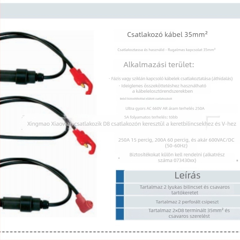 Elektromos csatlakozóvezeték 35 mm2 • Weienke • Power Construction • cikkszám 4018 • élő hálózaton végzett munkához