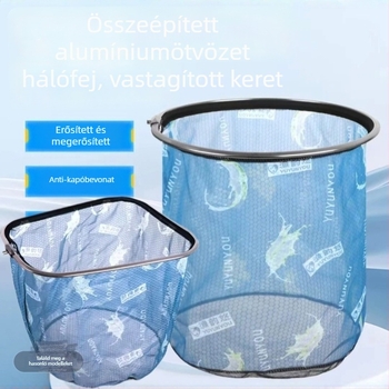 Hálófej alumíniumötvözetből a horgászathoz, frissített edzett változat, mélyebb kialakítás, Anti-Hook, vízszivárgás elleni védelem