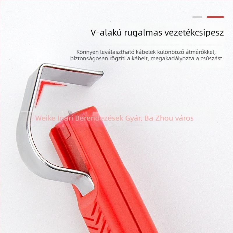 Többfunkciós vezetékcsupaszító – Wienke Power Construction, Modell 4018, Élő munkához