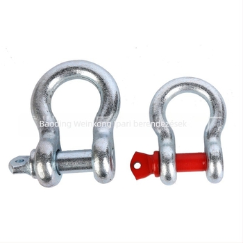 Shackle - Bow/U-Shaped, Galvanized, Heavy-Duty Industrial Lifting, G209/210, High-Strength Carbon Steel