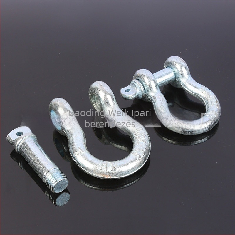 Shackle - Bow/U-Shaped, Galvanized, Heavy-Duty Industrial Lifting, G209/210, High-Strength Carbon Steel