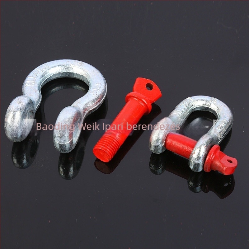 Shackle - Bow/U-Shaped, Galvanized, Heavy-Duty Industrial Lifting, G209/210, High-Strength Carbon Steel