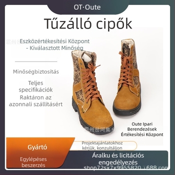Tűzálló csizmák – acéllemez, perforáció elleni védelem, vészhelyzeti mentés