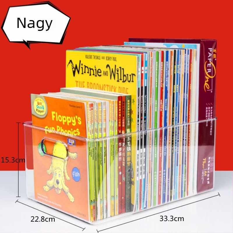 Asztali tároló doboz YM999, PET műanyag, 1 L kapacitás, fedél nélkül, Escape Cat