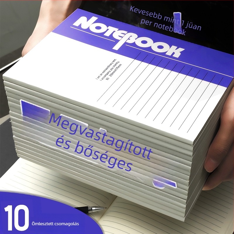Kreatív A5-ös notesz vastag puha borítóval, B5-es méretű, diákoknak és üzleti felhasználásra