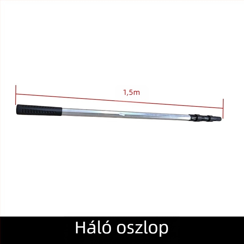 Horgász hálófej alumínium ötvözetből, kihúzható pozíciónál és körgyűrűvel