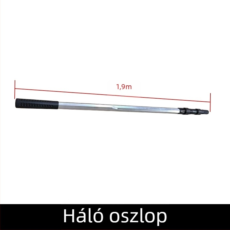 Horgász hálófej alumínium ötvözetből, kihúzható pozíciónál és körgyűrűvel