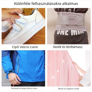 Velcro ragasztós szalag cipőkhöz és gyerekruhákhoz — cserélhető hook-and-loop zár, márka Xigege