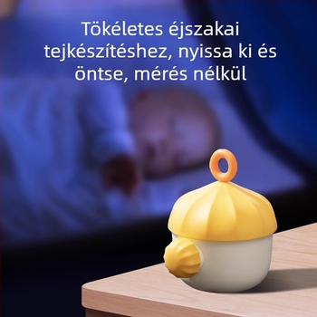 Háromrétegű hordozható bébi tejpor doboz zárt tárolóval, márka Qiqi Bao, 0–3 éves korig