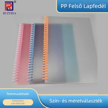 PP anyagú, 30 lyukas fém klipszes tok, A4, matt felület, levehető