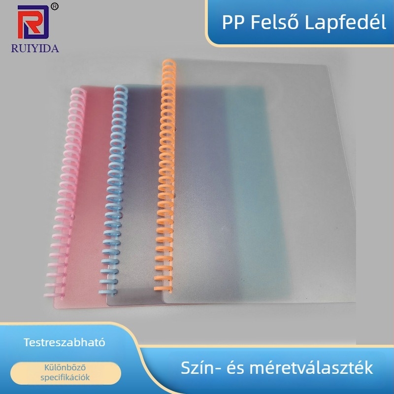PP anyagú, 30 lyukas fém klipszes tok, A4, matt felület, levehető