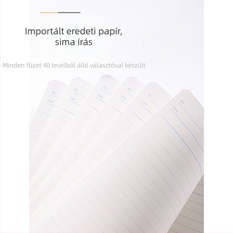 Lyukakkal ellátott füzet, KOKUYO RUCP10/11/12 (műanyag belső lapok; 40 oldal; szabályos lyukak)
