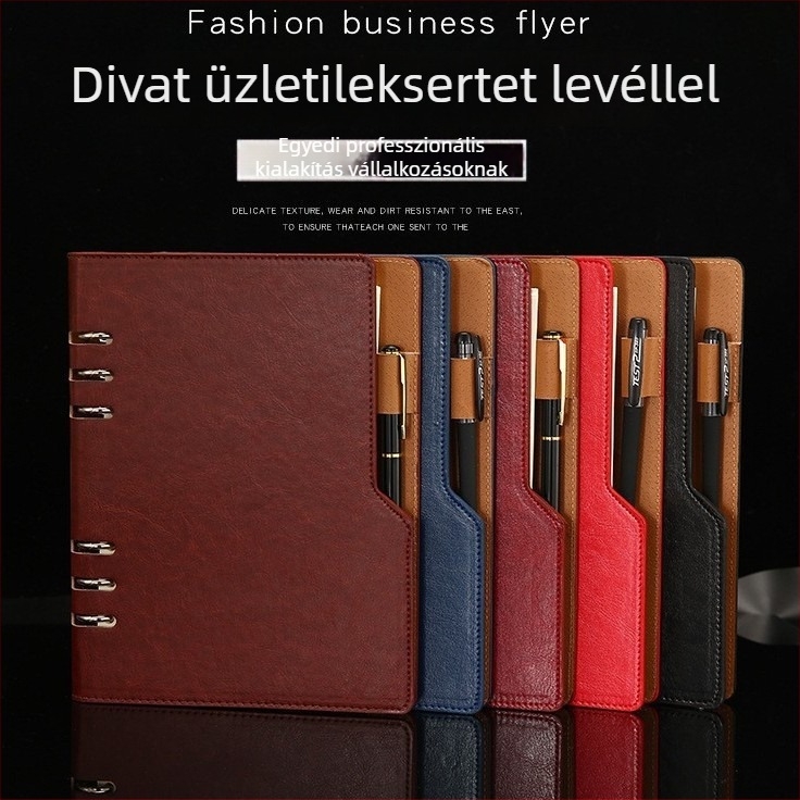 Leválasztható lapokkal ellátott jegyzetfüzet értekezleti jegyzőkönyvekhez - Bangjia, Dowling papír, A5 formátum, 100 oldal, Testreszabható