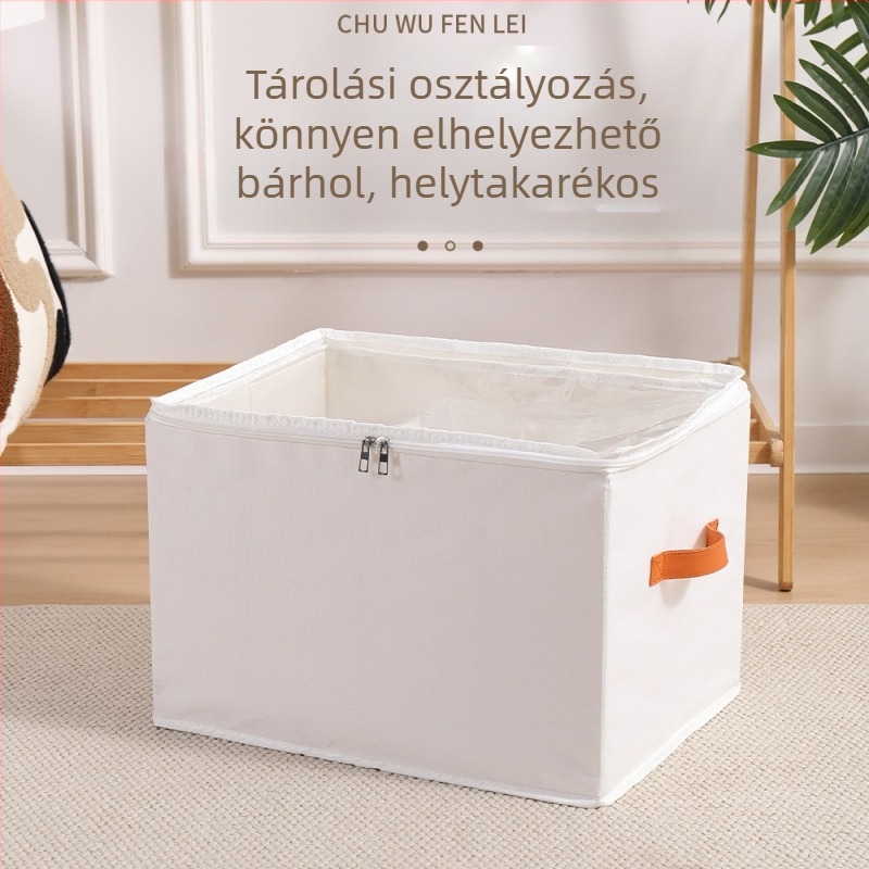 Cipősdoboz, összecsukható fedéllel, rekeszekkel; Anyag: Oxford szövet + PP lemez; Kapacitás: 18 L