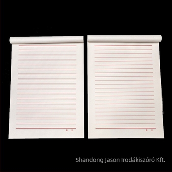 Yimeng Jinlin 16K kézírásos papír, 16K kettős/egyszeres vonalas írópapír, írólap, 38 lap