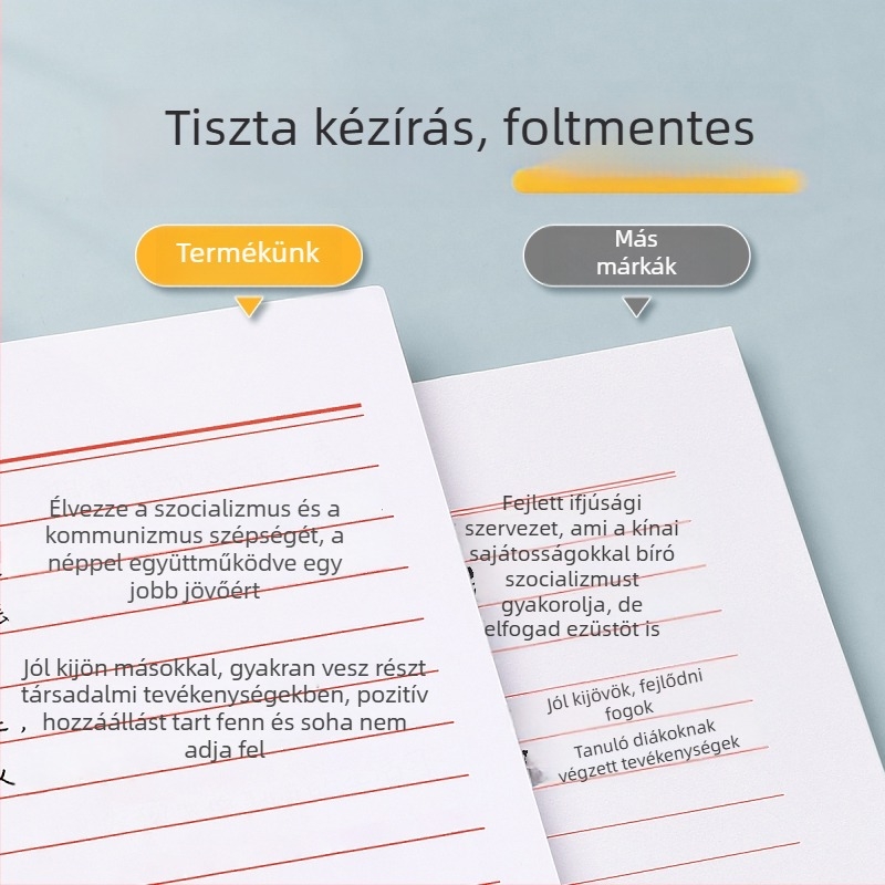 Boríték-stílusú levélpapír készlet, könnyű papír, 16K, kézzel írt kérelmekhez