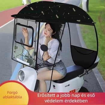 Napernyő 3ívű rostos váz, kézi nyitás/zárás, UPF 40+ védelem, forgatható, szél- és esőálló