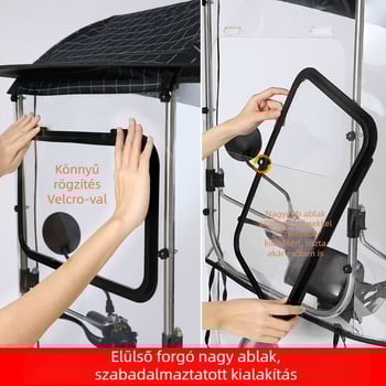 Napernyő 3ívű rostos váz, kézi nyitás/zárás, UPF 40+ védelem, forgatható, szél- és esőálló