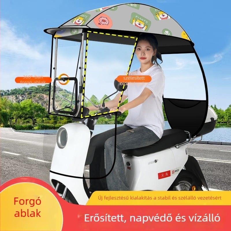 Napernyő 3ívű rostos váz, kézi nyitás/zárás, UPF 40+ védelem, forgatható, szél- és esőálló