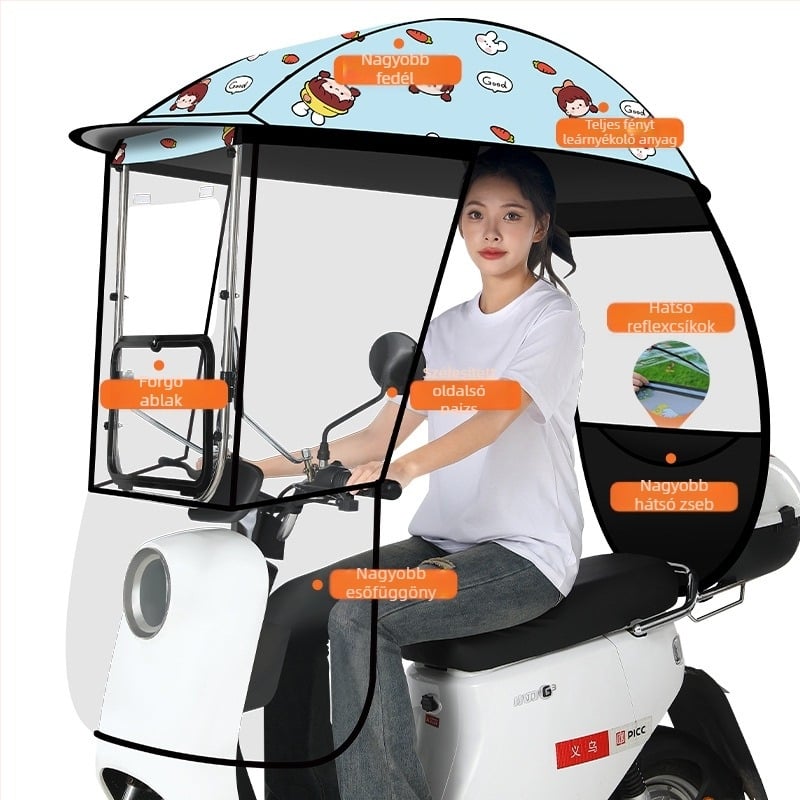 Napernyő 3ívű rostos váz, kézi nyitás/zárás, UPF 40+ védelem, forgatható, szél- és esőálló