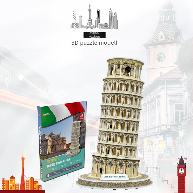 3D papírból készült puzzle — DIY, márka nosto/Northto, 7–14 éveseknek.